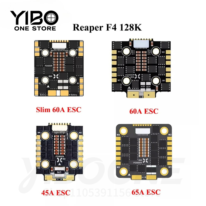 Foxeer Reaper F4 128K 65A Esc - ESC 4-en-1 Reaper F4 Mini 128K
