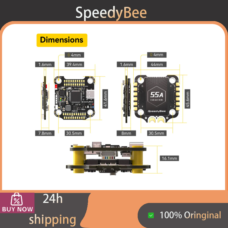 SpeedyBee F405 V4 BLS 55A 30x3 - Speedybee F405 V4 Bls 55A Stack avis et prix