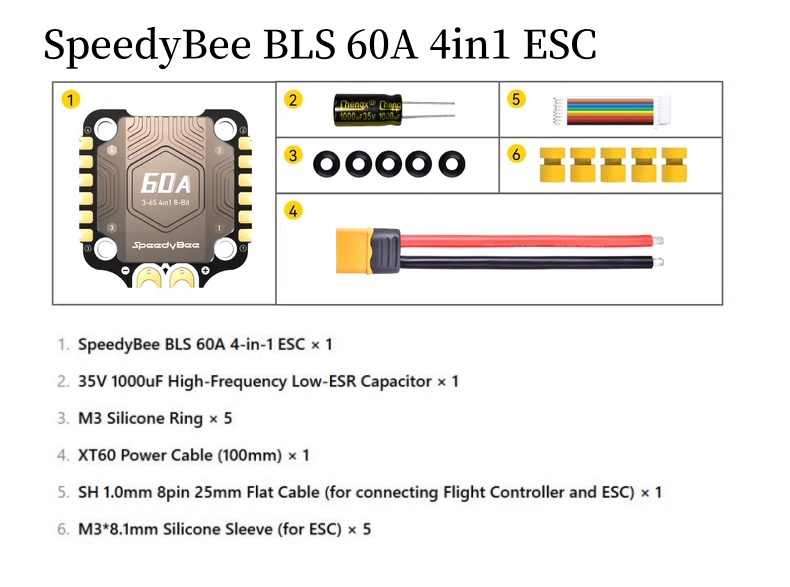 SpeedyBee F4 F405 V4 55A BLS 3 - Speedybee F405 V4 Bls 55A Stack avis et prix